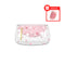 Handmade Double Glass Cat Food Bowl (Pinkish Interior Paw Shaped) anti-skid mat is included